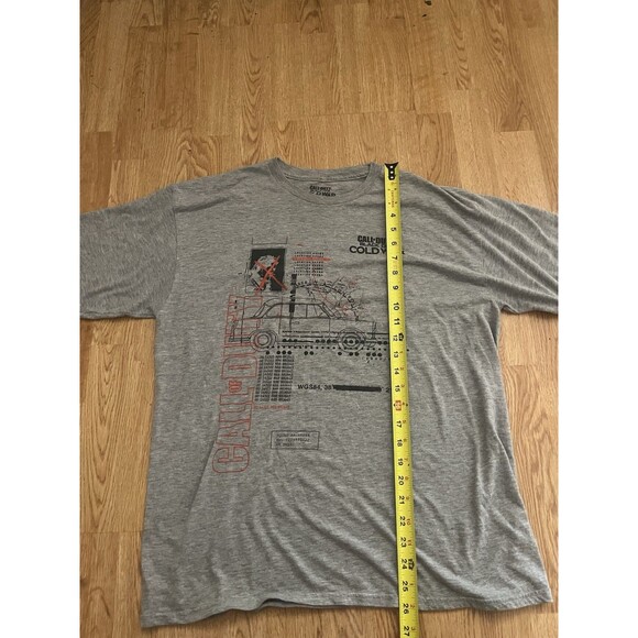 Call of Duty Black Ops Cold War T-Shirt Gray Graphic Cotton Blend Men’s Large - Picture 5 of 6